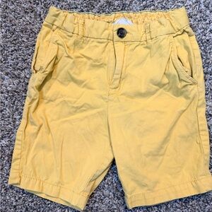 H&M Mustard Buttoned Shorts